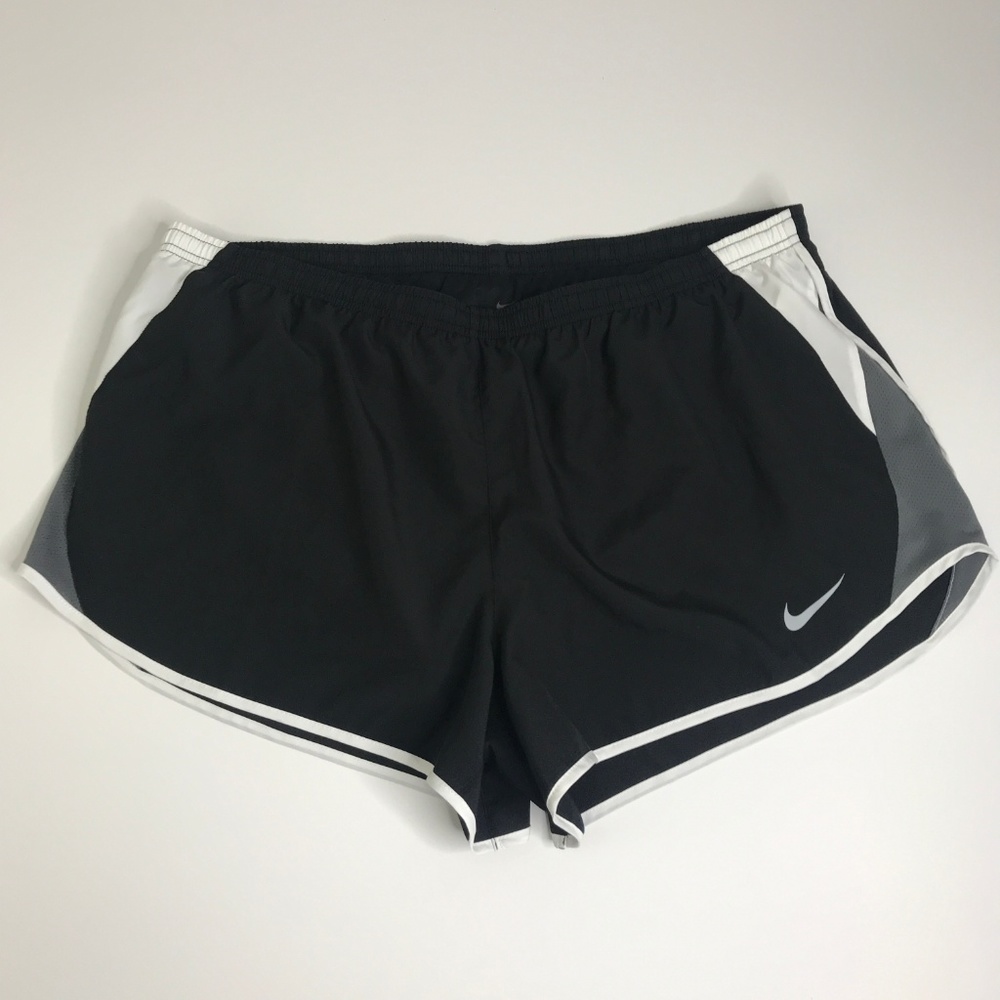 Nike Dri Fit Black Running Shorts with Liner Brief - Picture 2 of 8